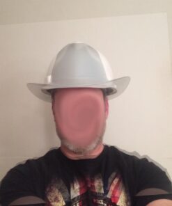 OccuNomix VCB200-06 Vulcan Cowboy Style Hard Hat with Ratchet Suspension, Black, One Size 31 51Ni egOIeL