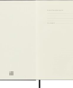 Moleskine Classic Notebook, Hard Cover, Large (5" x 8.25") Ruled/Lined, Black, 240 Pages 39 51NtWM8bwDL