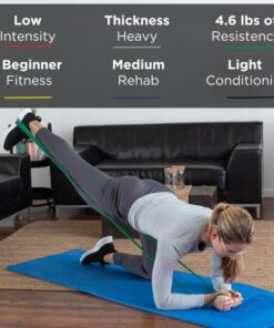 THERABAND Resistance Bands, 6 Yard Roll Professional Latex Elastic Band For Upper & Lower Body, Core Exercise, Physical Therapy, Pilates, Home Workouts, & Rehab, Green, Heavy, Intermediate Level 1 Green - Heavy 14 51NyHzOrRNL
