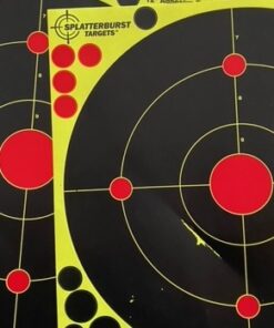 Splatterburst Targets - 12 x18 inch - Silhouette Splatter Target - Easily See Your Shots Burst Bright Fluorescent Yellow Upon Impact - Made in USA 10 pack 25 51O1RYqO5nL