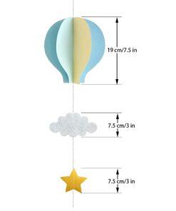 8 Pcs Large Size Hot Air Balloon 3D Paper Garland Hanging Decorations for Wedding Baby Shower Birthday Party Decorations by AZOWA Pink Blue 7.5in (Pack of 8) 16 51O2LZ875QL