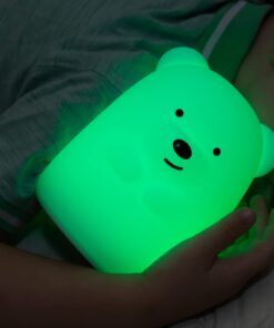 Lumipets Animal Kids Silicone Nursery Light for Baby and Toddler, Squishy Night Light for Kids Room, Animal Night Lights for Girls and Boys, Kawaii Lamp, Cute Lamps for Bedroom (Bear) Bear 26 51O5kB7vkhL