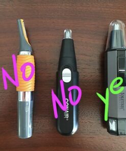 ToiletTree Products Nose Hair Trimmer with LED Light - Stainless Steel, Heavy-Duty Casing - Ear & Nose Hair Trimmer - Men's Grooming Trimmer for Beard, Eyebrows, and Ears 51 51O7SG7LpgL