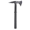 M48 Tactical Tomahawk Military Axe - Black Color | 3 ⅞” Cast Stainless Steel Combat Axe with Piercing Spike | Nylon Cord Wrapped Fiberglass Handle | Camping and Tactical Gear | 15” Length