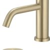 Greenspring Brushed Gold Bathroom Faucet for Sink 1 Hole Single Handle Modern Bathroom Sink Faucet Lavatory Commercial Bath Vanity Tap with Pop Up Drain Style A 3 51OFxaBqzoL