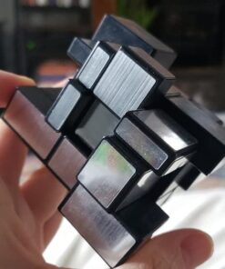 D-FantiX Shengshou Mirror Cube 3x3x3 Speed Cube 3x3 Mirror Blocks Cube Different Shapes Silver Cube 57mm 29 51OJBgEGfKL