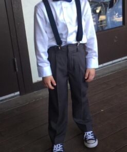 Calvin Klein Boys' Long Sleeve Sateen Dress Shirt, Style with Buttoned Cuffs & Shirttail Hem 6 White 25 51OK7lzJuZL