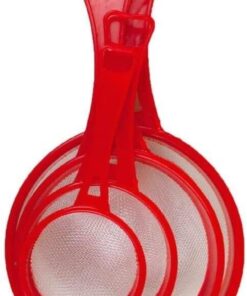 Alternative view of Brandobay 4-Piece Kitchen Strainer Set - Nylon Mesh Strainer - Assorted Medium Sizes (Set of 4) & Colors (Blue, Red, Green)