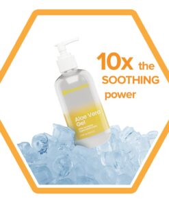 Organic Aloe Vera Gel - 100% Pure for Skin, Sunburn Relief & Face Moisturizer - Extracted from Aloe Vera Plant with Manuka Honey, Orchid & Apple Stem Cells - Everyday Use - 8 Fl Oz 8 Fl Oz (Pack of 1) 28 51OX4ZsTl L 1