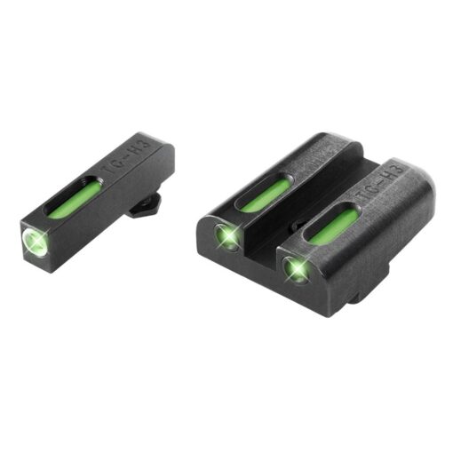 TRUGLO TFX Handgun Sight | Durable Shock-Resistant Compact Brightly Glowing Tritium & Fiber-Optic Xtreme Day/Night Sight for Handguns Glock 42/43