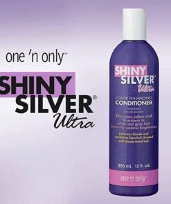One 'n Only Shiny Silver Ultra Color-Enhancing Conditioner, Restores Shiny Brightness to White, Grey, Bleached, Frosted, or Blonde-Tinted Hair, Protects Hair Color - 12 Fl. Oz 12 Fl Oz (Pack of 1) 11 51Obh6eYtsL