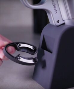 WineOvation Electric Gun Wine Opener (Silver) - Open your Wine Bottle fast and without hassle - Best Electronic Automatic Corkscrew for Gun Enthusiasts and Wine Lovers - Rechargeable Battery Operated a_Wine Gun Silver 35 51OesnPMIML