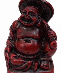 JapanBargain 3578, Set of 6 Buddha Statues Laughing Buddha Lucky Buddha Happy Buddha Gods Figures Fengshui Decoration, Rosewood Color 33 51Ooib4R3WL
