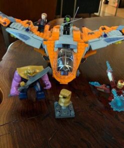 LEGO Marvel Super Heroes Avengers: Infinity War Thanos: Ultimate Battle 76107 Guardians of the Galaxy Starship Action Construction Toy (674 Pieces) (Discontinued by Manufacturer) 32 51OzsJNW FL