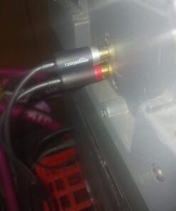 Amazon Basics 3.5mm to 2-Male RCA Adapter Audio Stereo Cable For Speaker, 8 Feet 1-Pack 25 51P6RCeL8kL