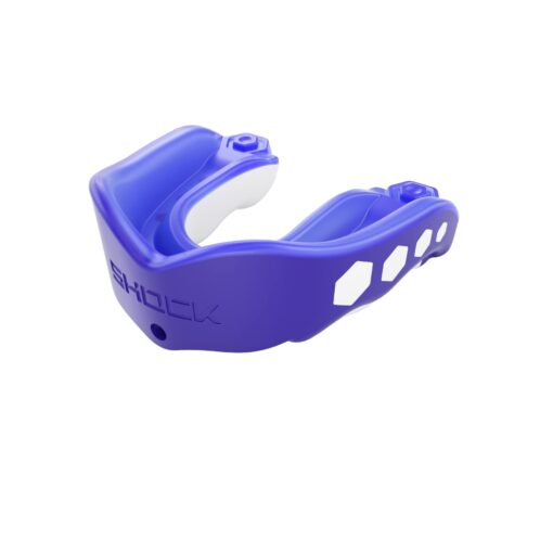 Shock Doctor Gel Max Mouth Guard, Heavy Duty Protection & Custom Fit, Adult & Youth Flavored Blue Raspberry