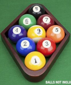FELSON BILLIARD SUPPLIES Mahogany Stain Triangle and Diamond Billiard Ball Racks 14 51PBpu rKRL