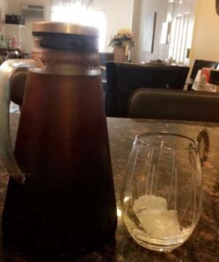 Airtight Cold Brew Iced Coffee Maker Pitcher (& Iced Tea Maker) with Spout – 1.5L/ 51oz Ovalware RJ3 Brewing Glass Carafe with Removable Stainless Steel Filter 1.5 Liter 44 51PFCyGiq8L