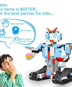 AOKESI Building Block Robot Kits for Kids, Remote & APP Control Robot Snap Together Engineering Kits STEM Building Toys Best Gift for 6, 7, 8 and 9+Year Old Boys and Girls Blue New 16 51PHRCQNX9L