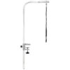 Pet Edge Master Equipment Silver Aluminum Pet Grooming Arm & Clamp – Adjustable Height to 36”, Fits Most Grooming Tables