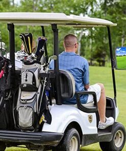 9.99WORLD MALL Golf Cart Side Mirrors, No Drilling 180 Degree Rotation & Foldable-HD Shatterproof Glass Mirrors for Golf Cart Club Car EZGO and Other (Multiple Size Clips) (New for 2022) New for 2022 16 51POB2AhmL