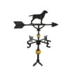 Montague Metal Products 32-Inch Deluxe Weathervane with Satin Black Retriever Ornament 34 51PTdJb96PL