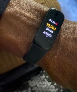 Fitbit Inspire 3 Health &-Fitness-Tracker with Stress Management, Workout Intensity, Sleep Tracking, 24/7 Heart Rate and more, Midnight Zen/Black One Size (S & L Bands Included) Black/Midnight Zen Tracker 28 51PUmT5rEUL