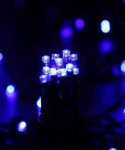 Joomer Blue Battery Chrismas Lights, 33ft 100LED Fairy Lights Battery Operated Timer 8 Modes Waterproof for Outdoor Home Garden Party Holiday Christmas Trees Decoration 13 51PVN0 taQL