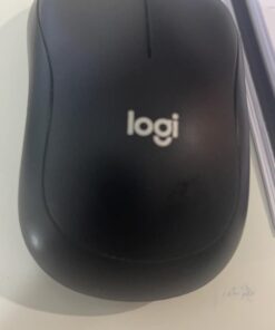 Logitech M185 Wireless Mouse, 2.4GHz with USB Mini Receiver, 12-Month Battery Life, 1000 DPI Optical Tracking, Ambidextrous, Compatible with PC, Mac, Laptop - Black USB Receiver 24 51Pd17GWYpL