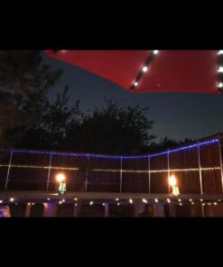 2 Pack 100 LED 8 Modes Copper Wire Waterproof Solar Fairy String Lights,Warm White 2 Pack-100 LED 35 51PjoO15EtL