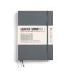 LEUCHTTURM1917 - Notebook Hardcover Medium A5-251 Numbered Pages for Writing and Journaling (Anthracite, Squared) Anthracite