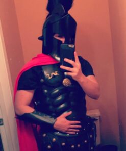 300 Spartan Helmet Maximus Muscle Armor & 300 Helmet & Leather Leg & ARM Guard 42 51PpWD6XBDL