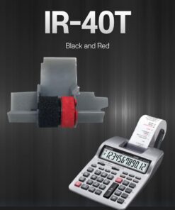 Package of Two Casio HR-100TM and HR-150TM Calculator Ink Roller, Black and Red, Compatible 10 51PqPZtpCfS