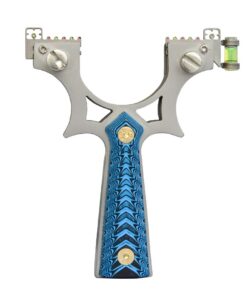 Tongtu Stainless Steel Slingshot with 2 Rubber Bands 50 Slingshot Ammos for Hunting Adult Outdoor Catapult Slingshot with Sight blue 18 51Pxti0EHuL