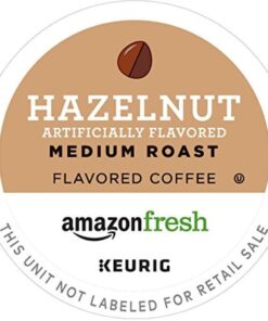 AmazonFresh 80 Ct. K-Cups, Hazelnut Flavored Medium Roast, Keurig K-Cup Brewer Compatible Hazelnut, Medium Roast 80 Count (Pack of 1) 24 51Q0NHacYCL