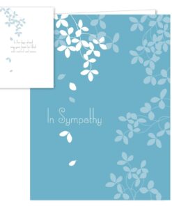 Heartfelt Sympathy Card Pack / 25 Note Cards Set / 5 Warm Comfort Designs / 4 5/8" x 6 1/4" Peace Note Cards/Made In The USA Heartfelt 16 51Q34EFl5WL