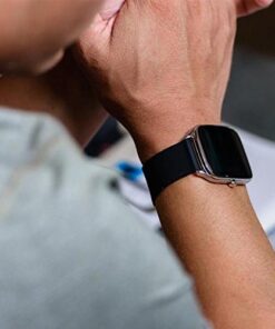 BARTON WATCH BANDS - Soft Silicone Quick Release Straps - Choose Color & Width - 16mm, 18mm, 20mm, 22mm, 24mm - Silky Soft Rubber Watch Bands Black 26 51Q4d9U b L