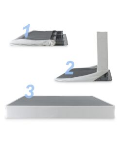 ZINUS No Assembly Metal Box Spring, 9 Inch White Mattress Foundation, Sturdy Metal Structure, Split Queen 28 51Q4rGagvpS