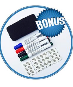 Alternative view of KITLIFE Wet or Dry Erase Jumbo Monthly Wall Calendar – Undated Office Wall Planner – Erasable Whiteboard with Calendar Month and Notes – Easy Mount Adhesive Foam Strips Included, 24 x 36”