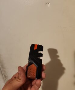 SHARPAL 101N 6-In-1 Pocket Knife Sharpener & Survival Tool, with Fire Starter Ferro Rod, Whistle & Diamond Sharpening Rod, Quickly Repair, Restore and Hone Straight and Serrated Blade 30 51Q9Dr ukL