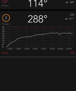 iDevices iGrill 2 Bluetooth Smart Meat Thermometer w/2 Color-Coded Meat Probes, 200-Hour Battery Life, Illuminated Display and LED Temperature Readout 65 51QIvlJekRL 1
