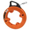 Klein Tools 56001 Fish Tape, 50-Foot Long x 1/8-Inch Wide Steel Pull Line, for Heavy Duty Wire Pulls, Updated Model Cat. No. 56331 Available 44 51QLqPCdyBL