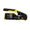 Klein Tools VDV226-110 Ratcheting Modular Data Cable Crimper / Wire Stripper / Wire Cutter for RJ11/RJ12 Standard, RJ45 Pass-Thru Connectors 5 51QMPNGizfL