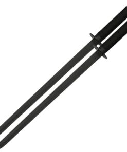 Armory Replicas - Set of 2 Twin Ninja Replica Swords - Full Black 440 Stainless Steel Swords w/Dual Carry Nylon Back Sheath 6 51QPEbiwvbL