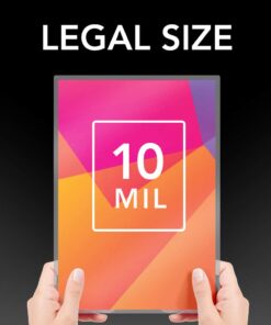 Alternative view of GBC Laminating Sheets, Thermal Laminating Pouches Legal Size, 10mil, HeatSeal Crystal Clear, 50 Pack (3200412)