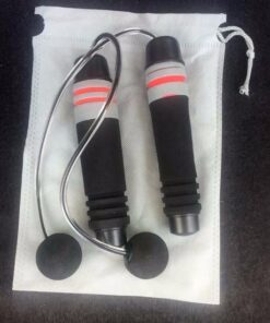 Benvo Weighted Ropeless Jump Rope Cordless Speed Rope Skipping Rope for Double Unders, Exercise, WOD, Boxing, MMA Beachbody Training Fitness- Updated Version Red 41 51QaI1U6ezL