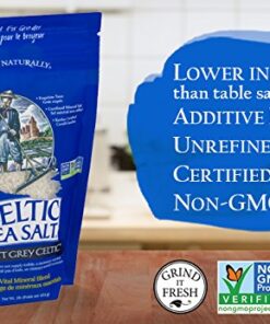 Light Grey Celtic Sea Salt Resealable Bags – Additive-Free, Delicious Sea Salt, Perfect for Cooking, Baking and More - Gluten-Free, Non-GMO Verified, Kosher and Paleo-Friendly, 16 Ounce (Pack of 2) 16 Ounce (Pack of 2) 21 51Qe 2cB8ML