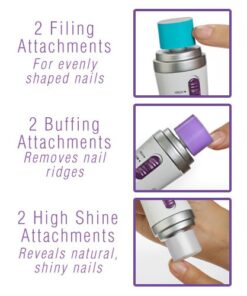 Finishing Touch Naked Nails Electronic Nail Care System, File/Buff and Shine Effortlessly 15 51QkBgVcCyL