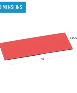 MasterVision Dry Erase Magnetic Tape Strips, 0.88 x 2, Red, 25/Pack 0.875" x 2" 9 51QoQ6OxiFL