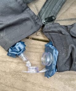 Patio Umbrella Mosquito Netting - Polyester Mesh Screen with Zipper Opening and Water Tube at Base to Hold in Place - Helps Protect from Mosquitoes - Fits 9FT Umbrellas and Patio Tables - Black 37 51QsPd lnkL